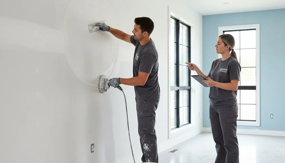 Professional drywall repair and wall patching by expert painters in Harrisburg, PA home interior