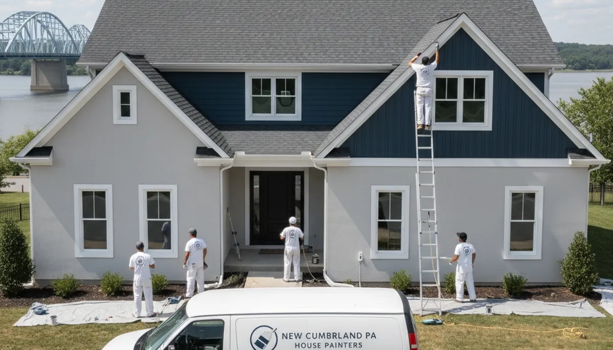 Professional house painters in Harrisburg PA providing expert residential exterior painting services